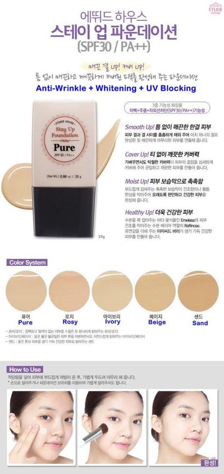 Etude House Stay Up Foundation info