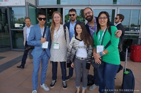 From Left to Right: Toni from Fashitects, Margherita from The Crowded Planet, some guy I don't know, me, some other guy I don't know, Eleonora from Italian Storytellers.