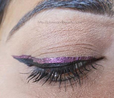 Maybelline Hyper Glossy Electrics Eyeliner Violet Volt : Review, Swatch, EOTD