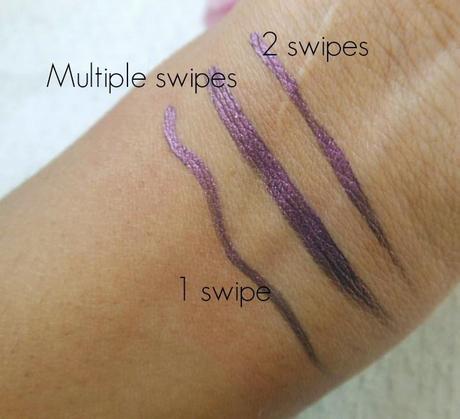 Maybelline Hyper Glossy Electrics Eyeliner Violet Volt : Review, Swatch, EOTD