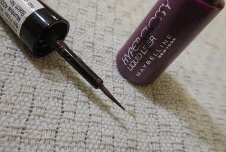 Maybelline Hyper Glossy Electrics Eyeliner Violet Volt : Review, Swatch, EOTD