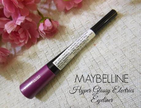 Maybelline Hyper Glossy Electrics Eyeliner Violet Volt : Review, Swatch, EOTD