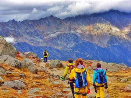Hiking on Mount Blanc is great anytime of year, but exceptionally beautiful in fall.