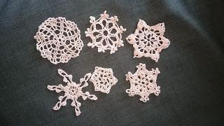 Getting ready for the Christmas season with these little crocheted Snowflakes