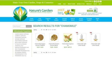 chamomile results page
