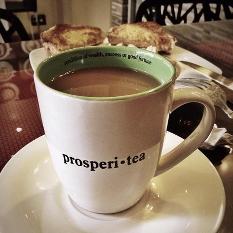 My Prosperi-tea mug is filled with cafe americano. Haha! ☕️ #coffeeshop #truebrew #surigao #philippines #coffee