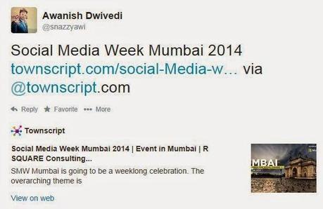 Social Media Week #SMWMumbai 2014 - My Story