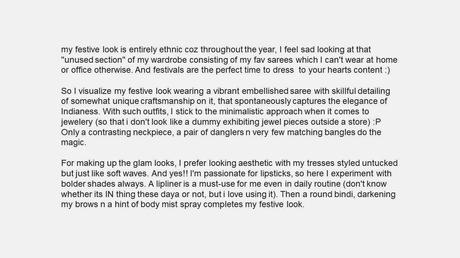 #MyFestiveLook Contest Winner