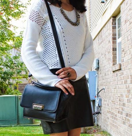 What I Wore: Leather Skirt