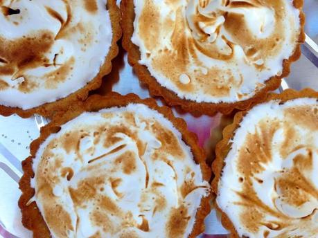 Brigid's amazing homemade lemon meringue tarts.