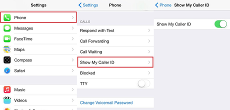 iPhone Withhold Caller ID