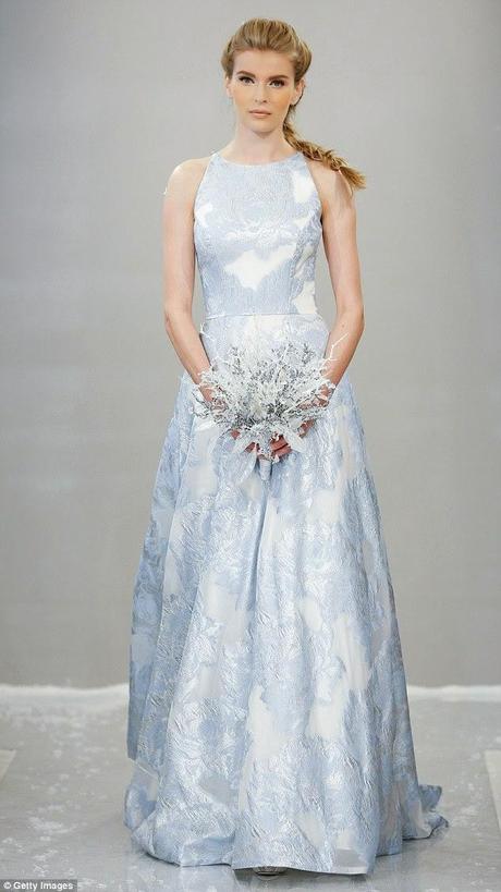 Queen Elsa-inspired wedding dress