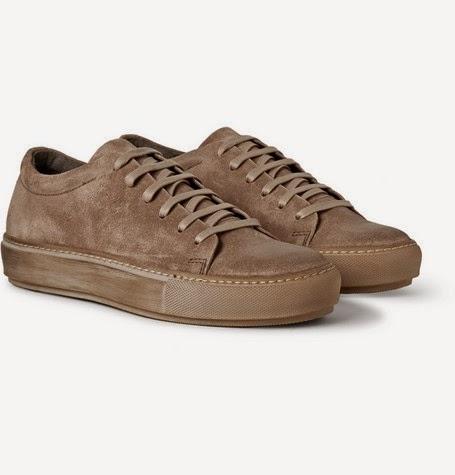 Tanned For The Fall:   Acne Studios Adrian Suede Low Top Sneaker