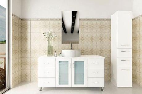 White Modern Bathroom Vanity