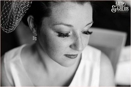 Lake District Wedding Photographer | Derwentwater Youth Hostel Wedding | Alternative eclectic wedding styling | Tux & Tales Photography | Bride Preparation | Closeup of bride