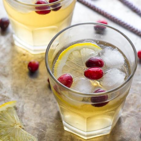 Cranberry Ginger Cider Cocktail