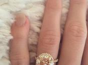 Jewel Week Stunning Champagne Diamond Rose Gold Engagement Ring