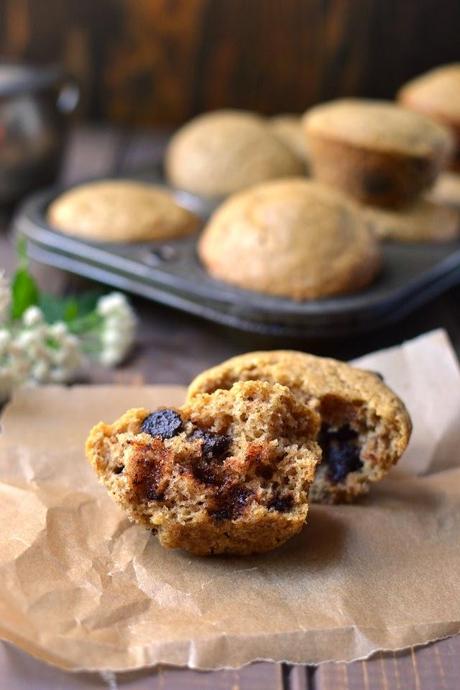Almond Butter-Chocolate Chip Muffins