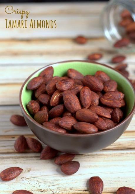 Crispy Tamari Almonds.  The perfect Real Food snack. | thecookspyjamas.comwhen 