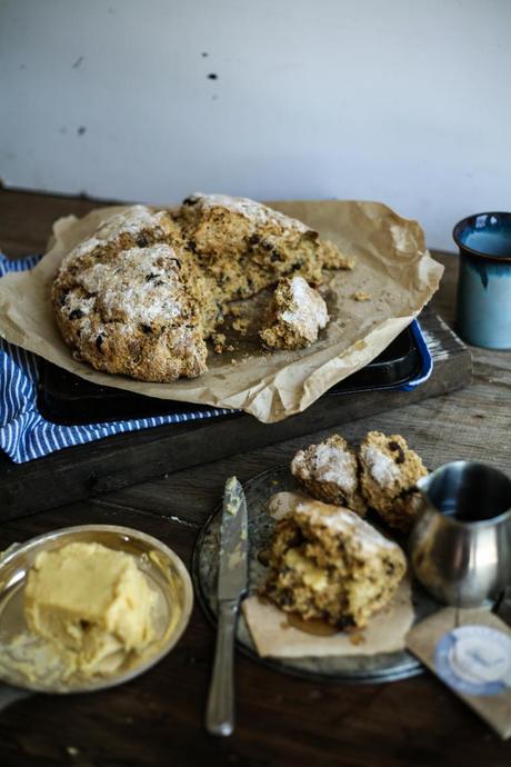 Wattleseed, Sultana, and Pecan Soda Bread with Maple Butter