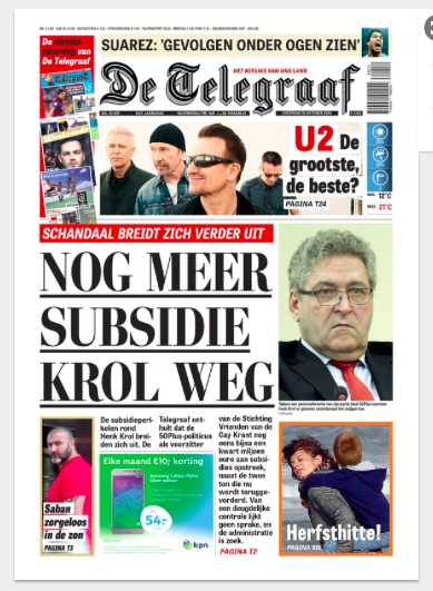 De Telegraaf: one week later, the taming of a lion