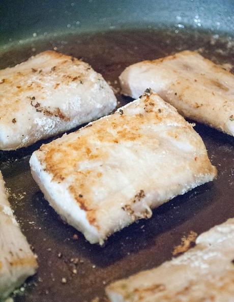 Cod Filets in a Rosemary and Orange Sauce