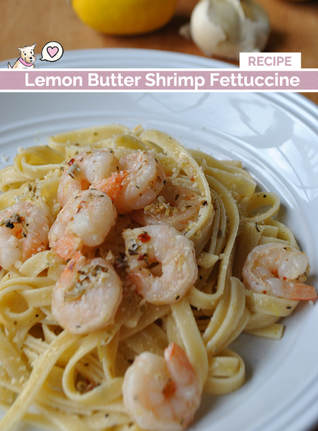 Garlic Lemon Butter Shrimp Fettuccine Recipe