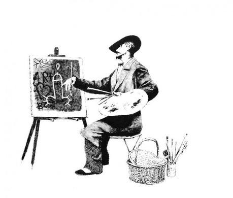 lc artiste m 750x636 Banksy arrest hoax