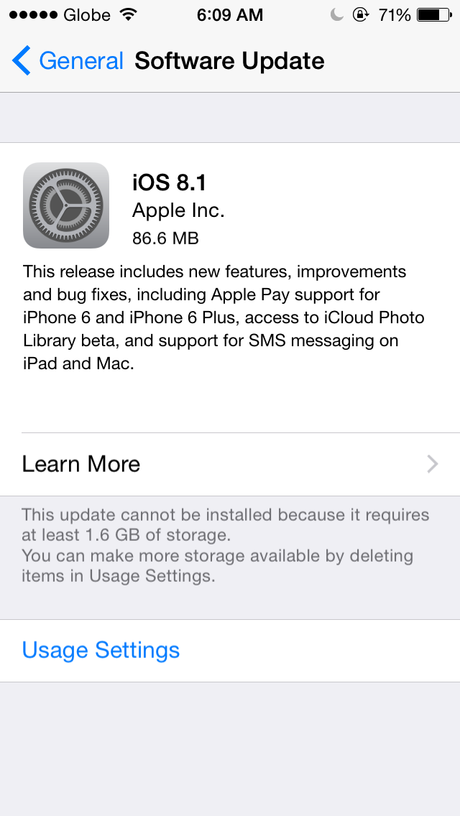 iOS 8.1 is now available for download.