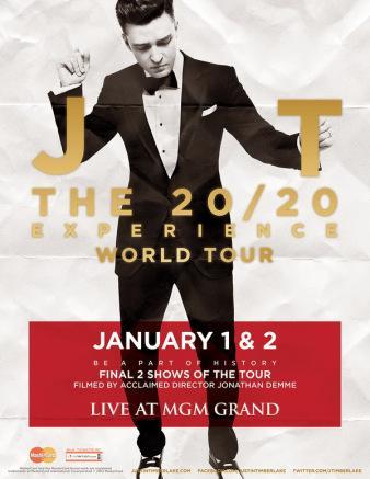 Justin Timberlake Announces 20/20 Experience World Tour DVD