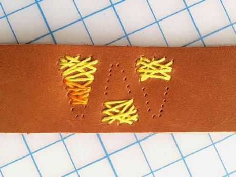 Candy Corn Embroidered Napkin Rings