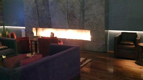 Warm your tootsies at the ARIA spa's Fire Lounge