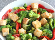 Crispy Tofu, Broccoli Pepper Stir Recipe