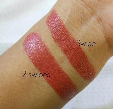 Maybelline Color Show Lipstick Caramel Custard (309) : Review, Swatch, FOTD