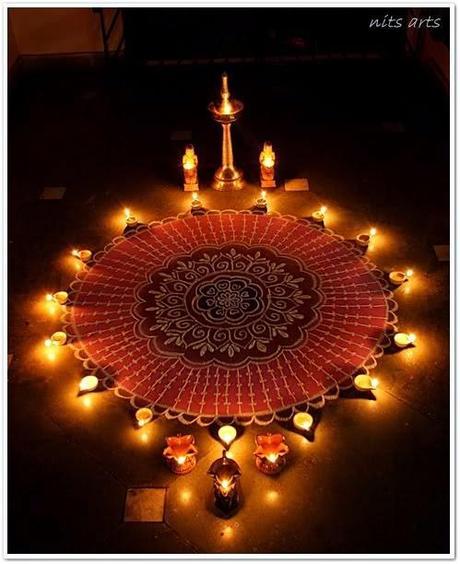 Diwali Decor With Diya Lamps