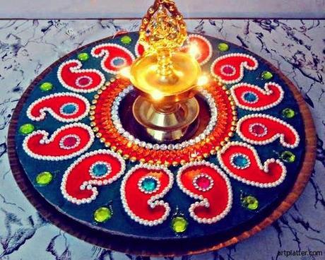 Diwali Decor With Diya Lamps