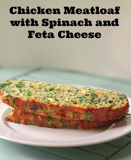 Chicken Meatloaf with Spinach and Feta Cheese