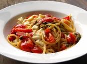 Mediterranean Pasta with Capers, Olives, Cherry Tomatoes, Mozzarella
