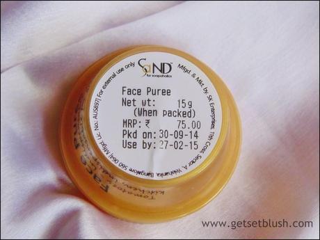 Sand for Soapaholics Face Puree - Face Cleanser Review