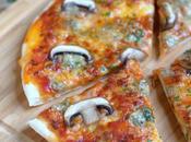 Mushroom Blue Cheese Stovetop Pizza