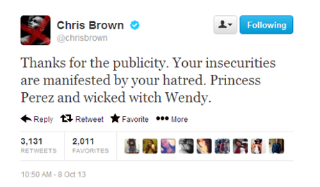 Chris Brown Claps Back