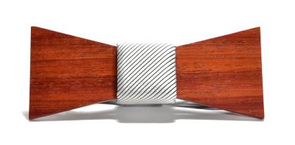 Wooden bow tie