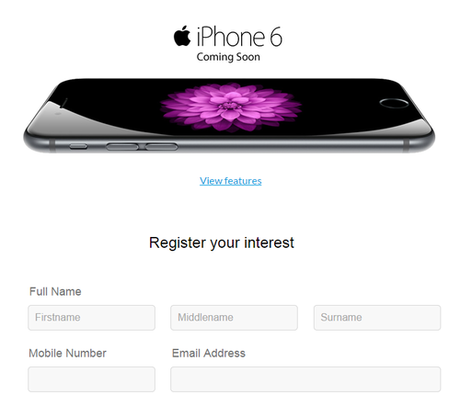 Smart iPhone 6 pre-registration now up!