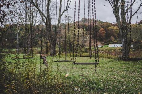 Abandoned Amusement Park Swingset