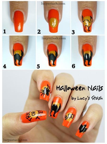 SpaRitual Halloween nail look