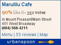 Marulilu Cafe on Urbanspoon