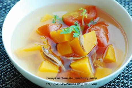 Pumpkin Tomato Anchovy Soup