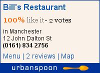 Bill's Restaurant on Urbanspoon