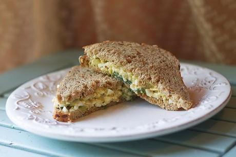 Curried Egg Salad Sandwiches Using Dave's Killer Bread