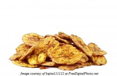 Oven Baked Plantains Chips